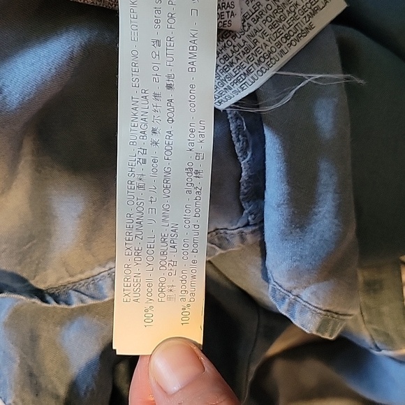 Zara chambray‎ Jumpsuit/dress With Cut-out Shoulders, - Picture 9 of 14